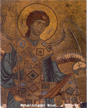 File:Archangel Michael - Gelati Monastery Byzantine Mosaic (circa  1125-1130).jpg - Wikimedia Commons