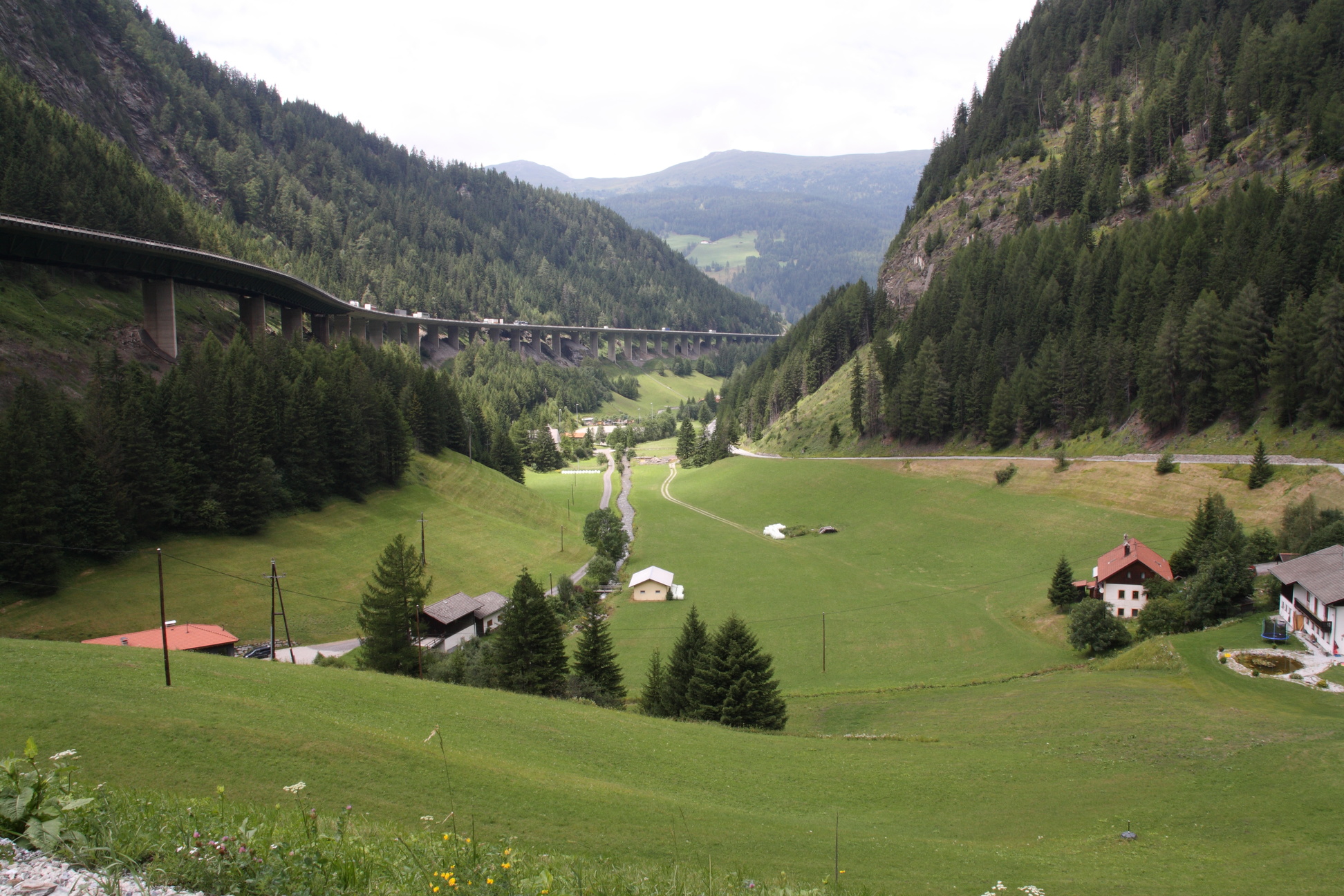 The viaduct of Austrian motorway A13 on Brenner Pass [1944 ...