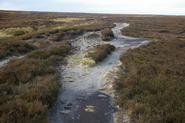 File:Footpath along White Holme Drain - geograph.org.uk - 336502.jpg