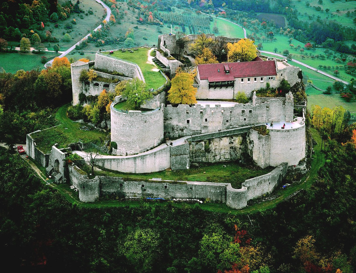 Hohenneuffen at the northern border of the Swabian Alb. Steady erosion over millions of years isolat...