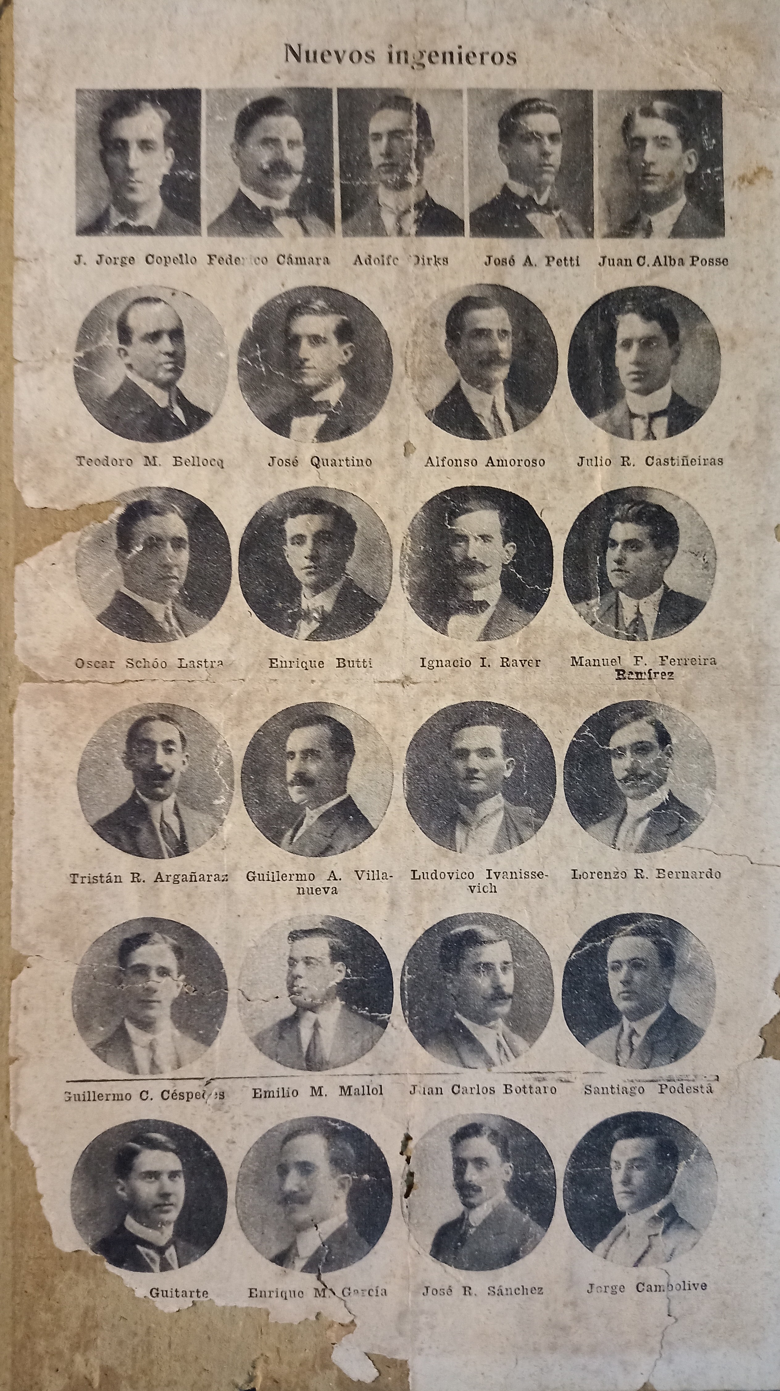 Promoción de ingenieros de la UBA del año 1911