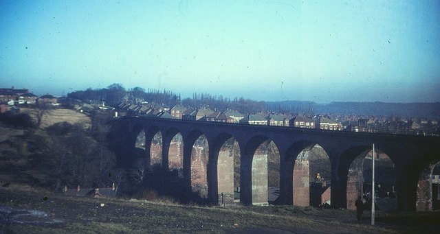 File:Railway Viaduct at Chester-le-Street, 1967 - geograph.org.uk - 3307321.jpg
