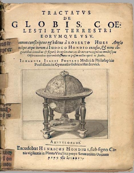 The title page of a 1634 version of Hues' ''Tractatus de globis'' in the collection of the [[Biblioteca Nacional de Portugal]]