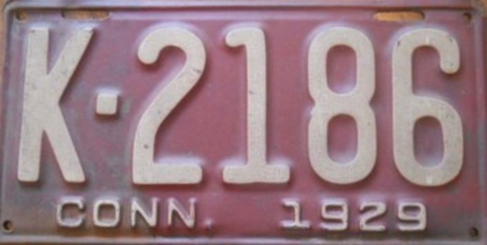 File:1929 Connecticut license plate A-1234 format.jpg