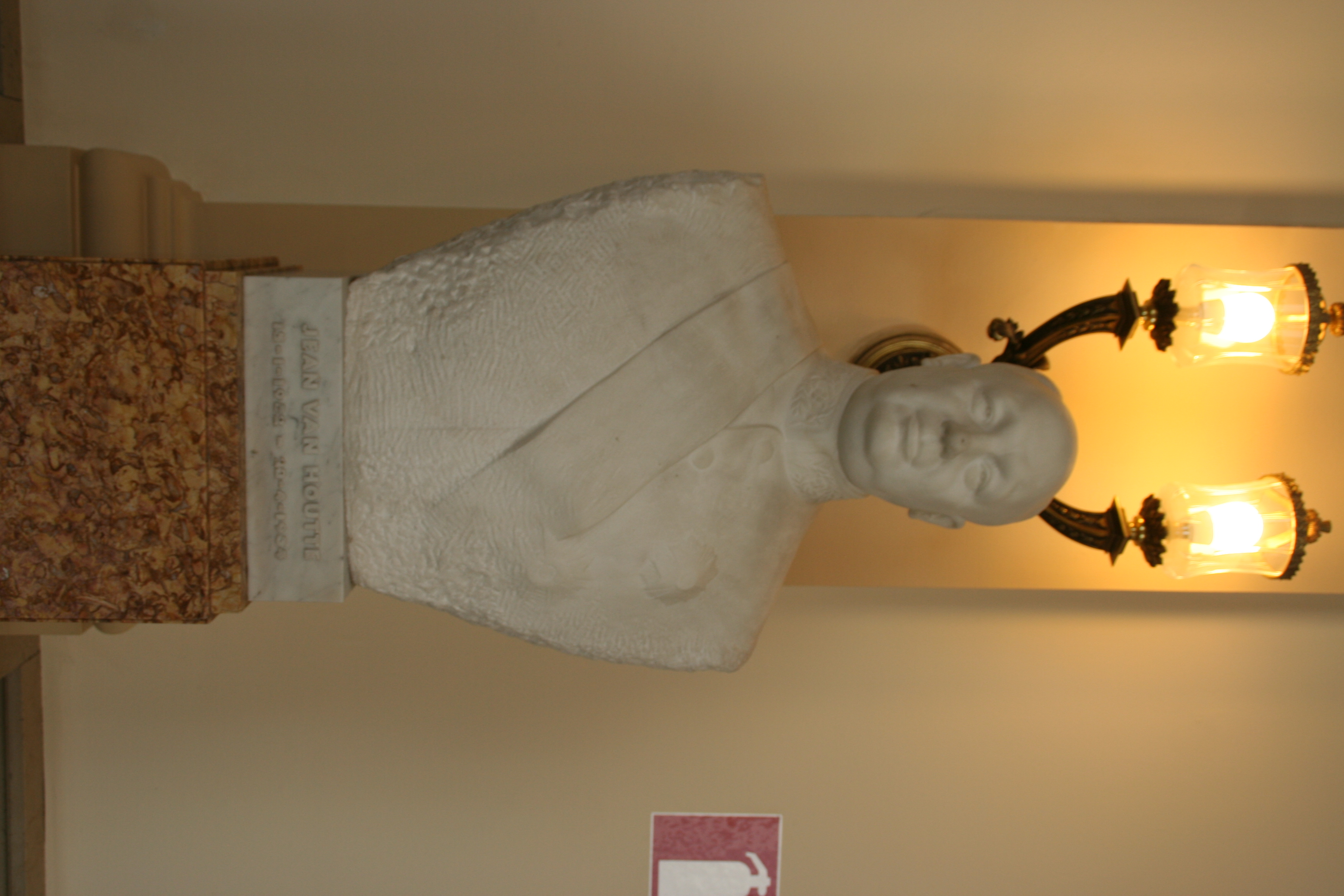 Van Houtte's official portrait bust in the [[Belgian Federal Parliament]]