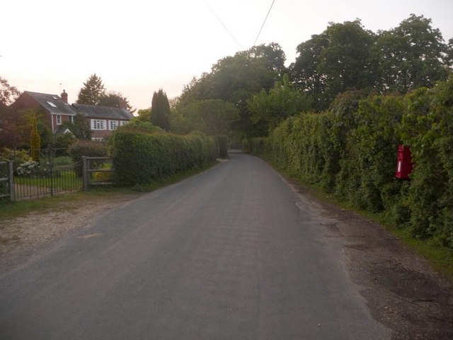 File:Burley, postbox No. BH24 38, Bennetts Lane - geograph.org.uk - 1311618.jpg