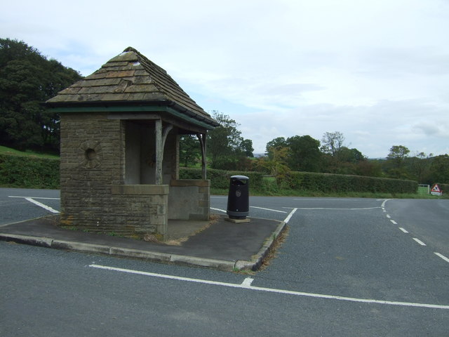 File:Bus stop and shelter on Whalley Road (B6243) - geograph.org.uk - 5139331.jpg