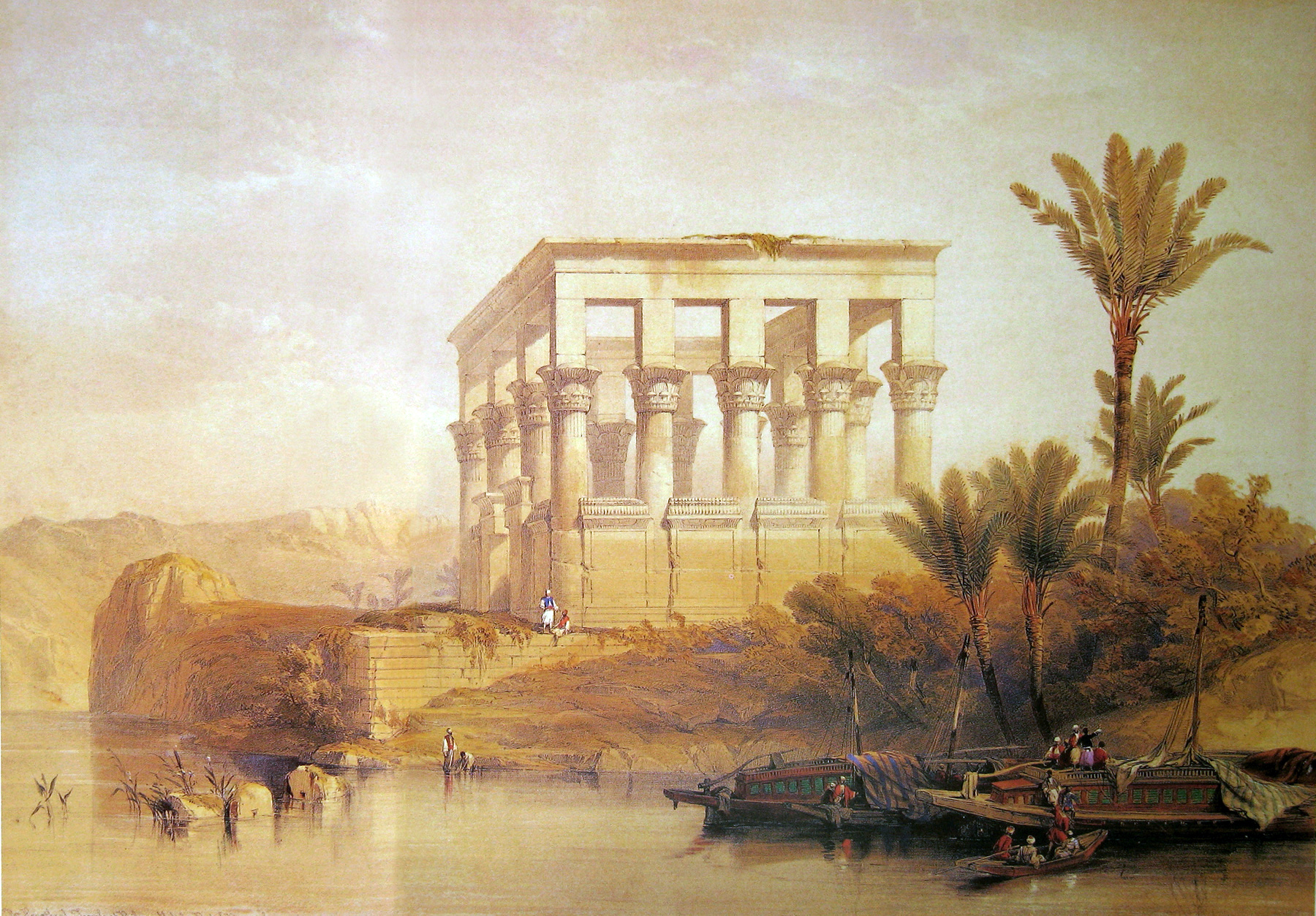 Slika:David Roberts Hypaethral Temple Philae.jpg - Wikipedija, prosta enciklopedija