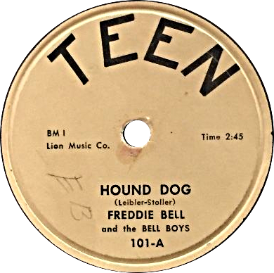 File:Hound Dog by Freddie Bell and the Bellboys (US 78RPM vinyl).png