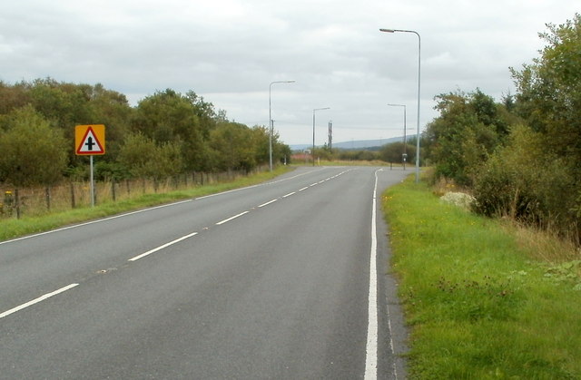 File:Junction ahead, A4221 near Coelbren - geograph.org.uk - 2576055.jpg