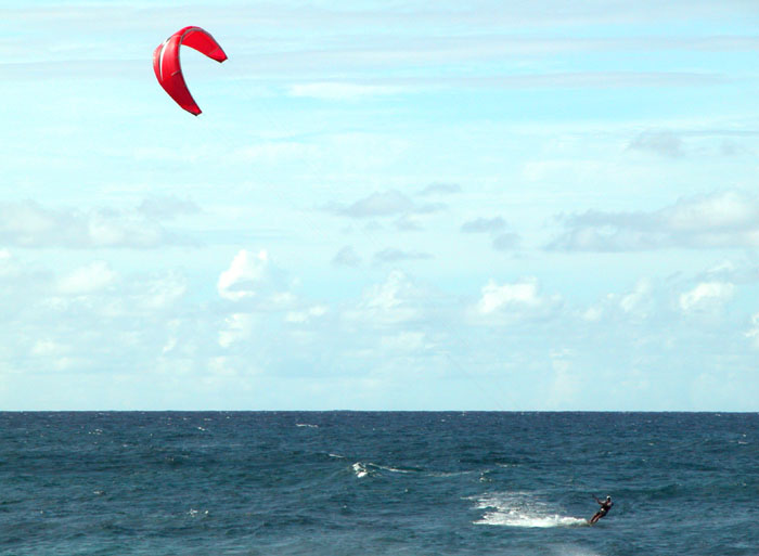 Kite surfer Hawaii