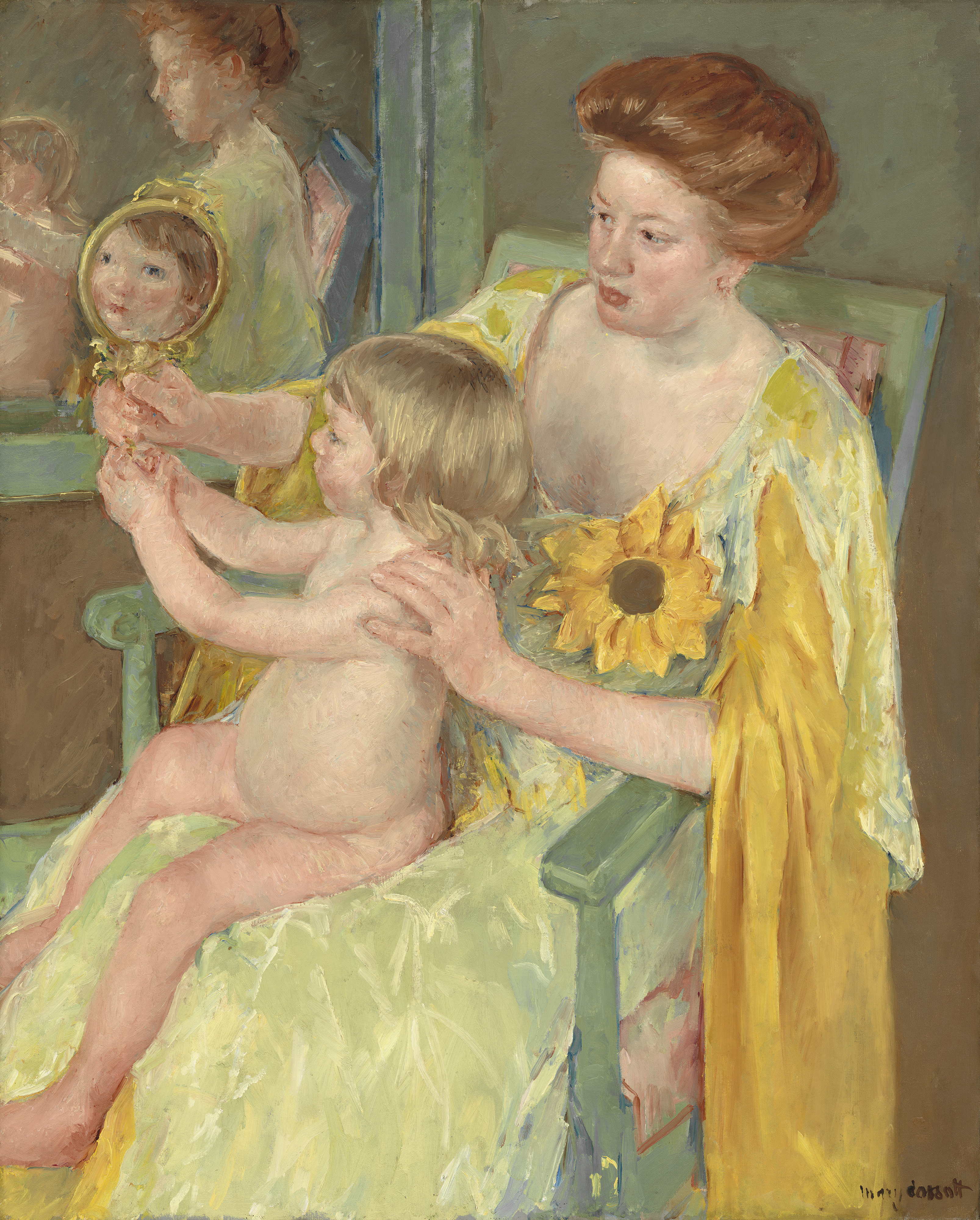 Mary Cassatt, Mother and Child, c. 1905, NGA 46573.jpg. 