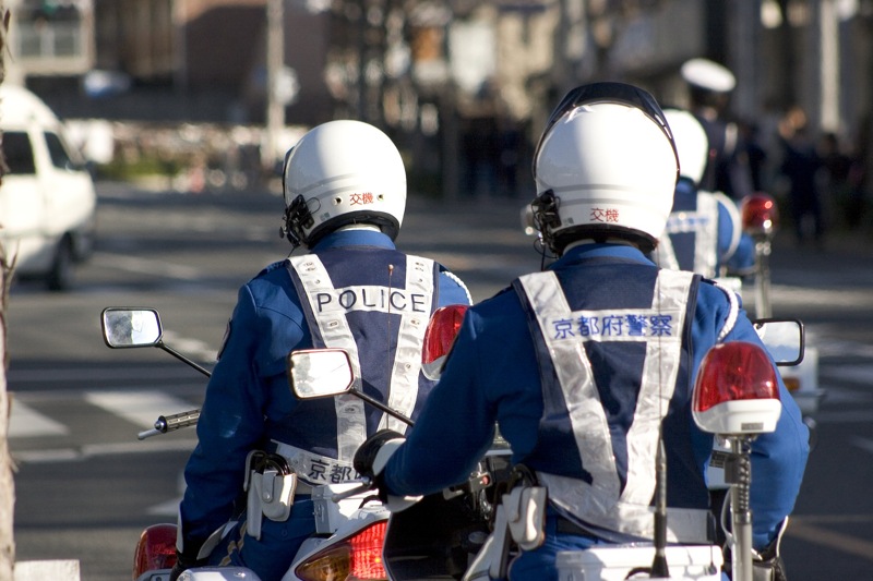 File:Motorcycle police in Kyoto, Japan.jpg