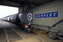 Un vagón de transporte Soufflet