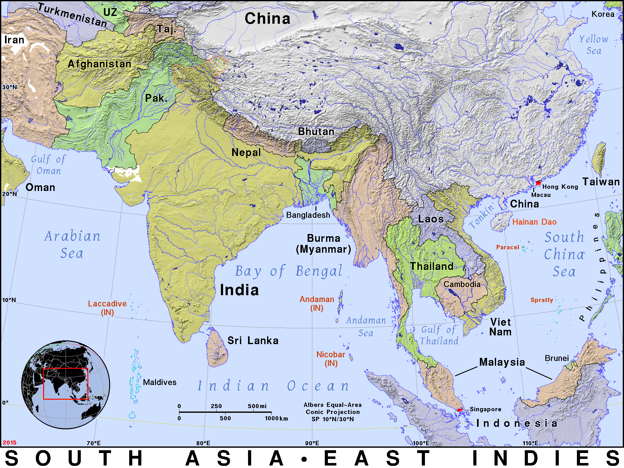 Asia area