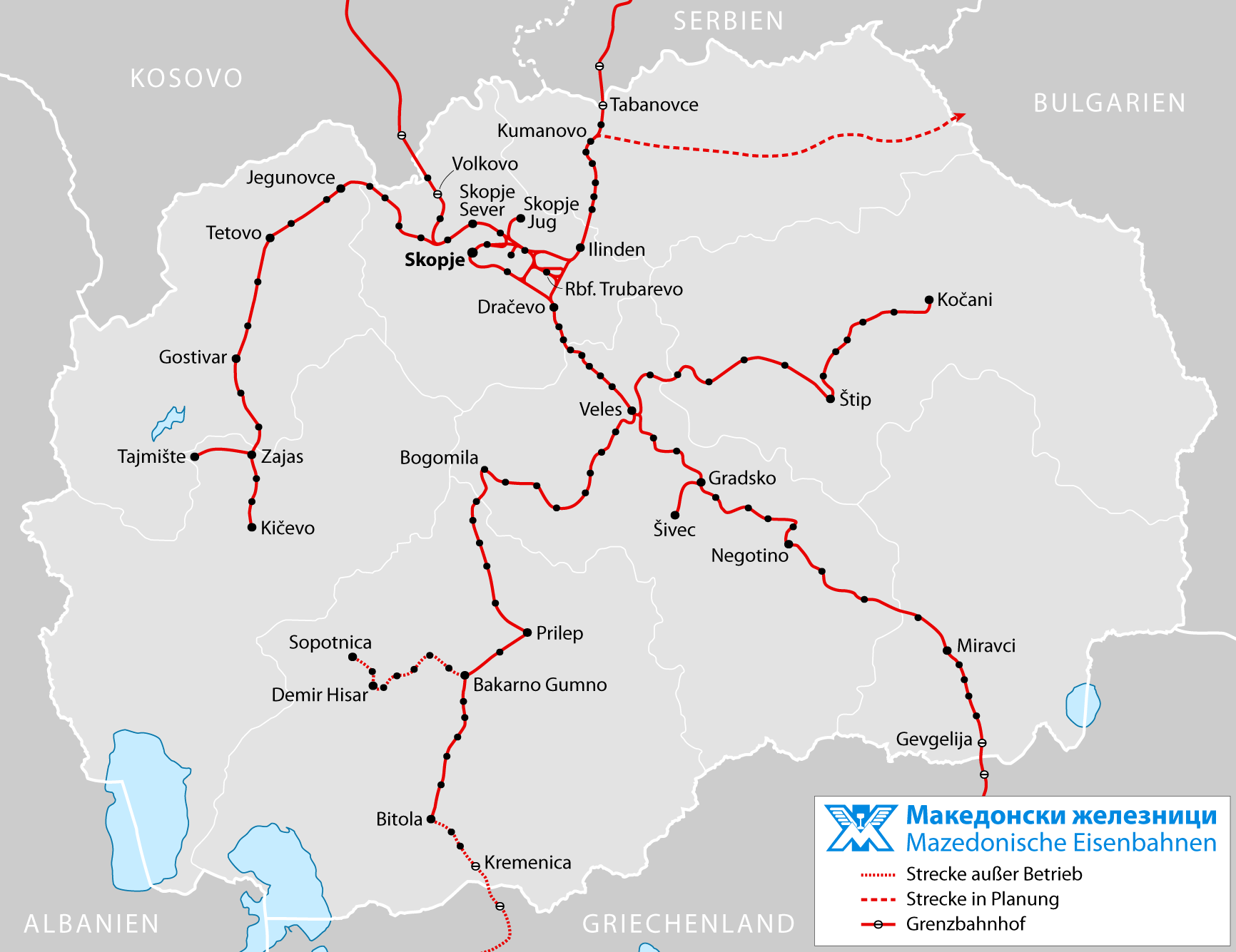 MIRO KOVAČ 'Hrvatska nije ni velesila ni pudlica, ona suodlučuje kao članica EU' Railway_map_of_Macedonia