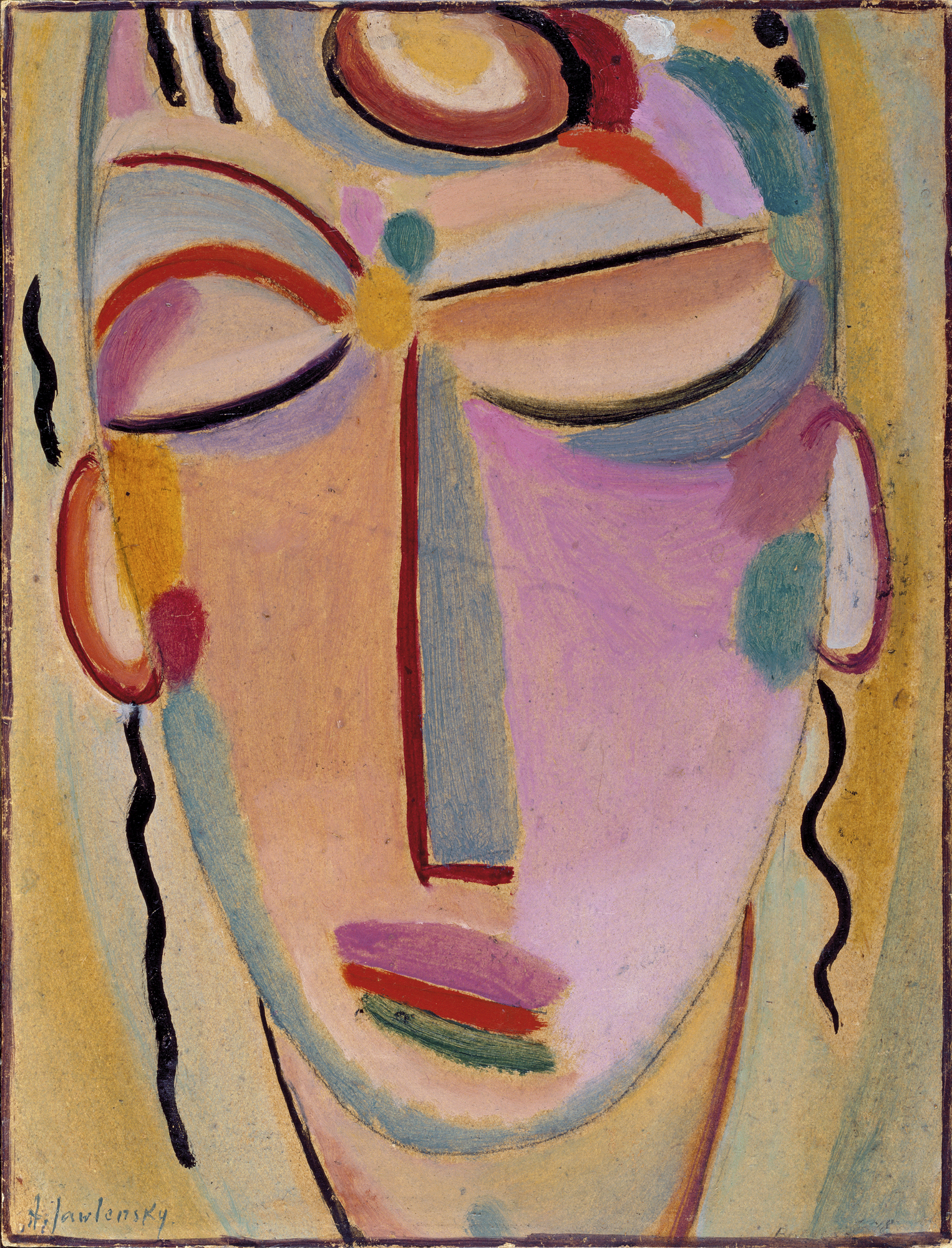 File:Alexej von Jawlensky - Mystischer Kopf, Meditation - G 13340