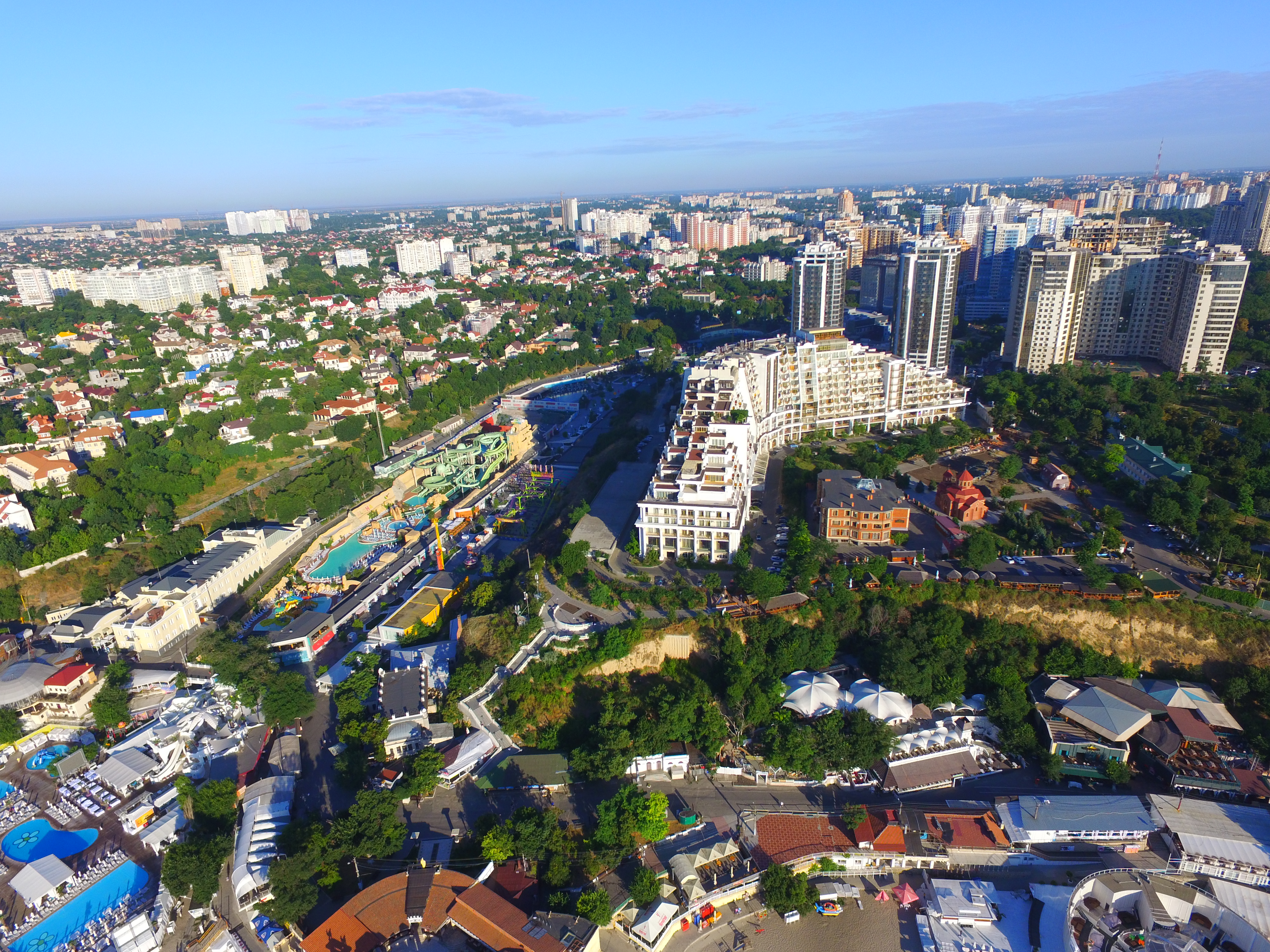 Аркадия. Аркадия Одесса. Фото с птичьего полёта Аркадия Одесса. Aerial 3.