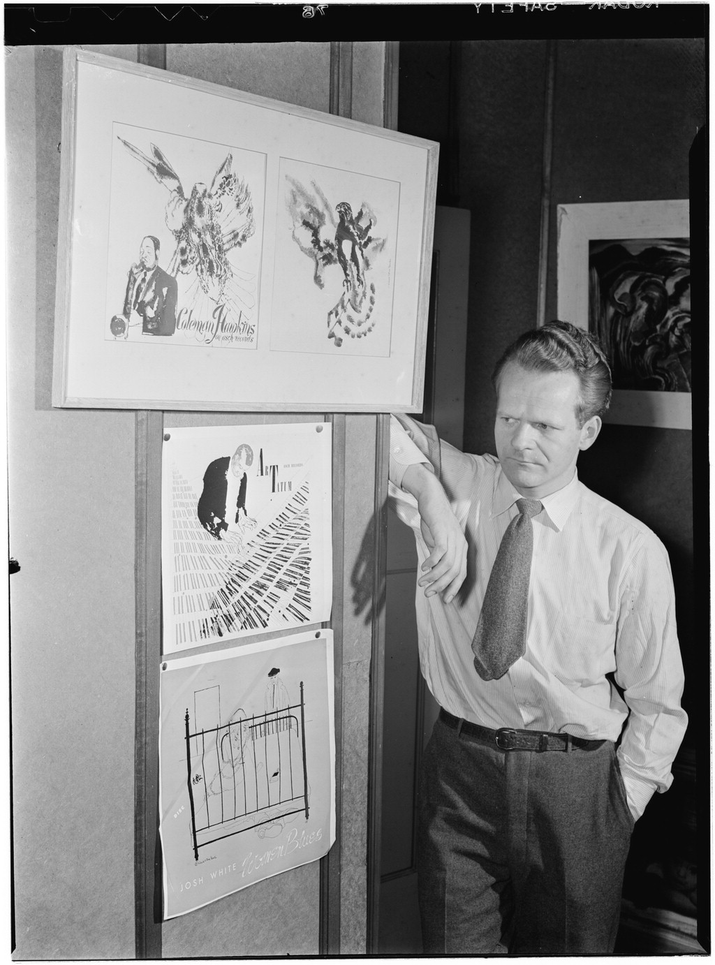 David Stone Martin, ca. April 1947, photo by [[William P. Gottlieb