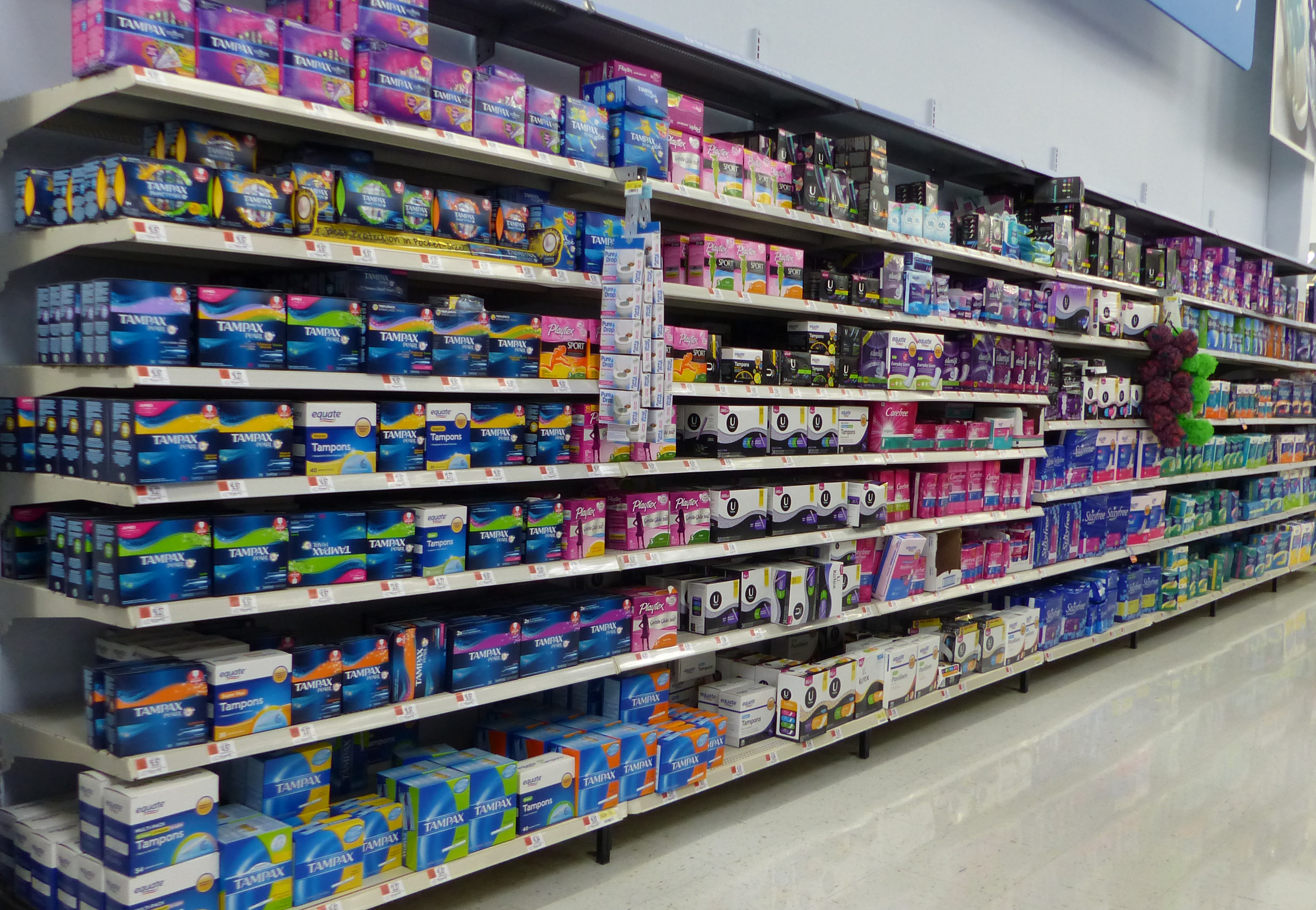 File:Feminine Hygiene Products in a Walmart.png - Wikimedia Commons