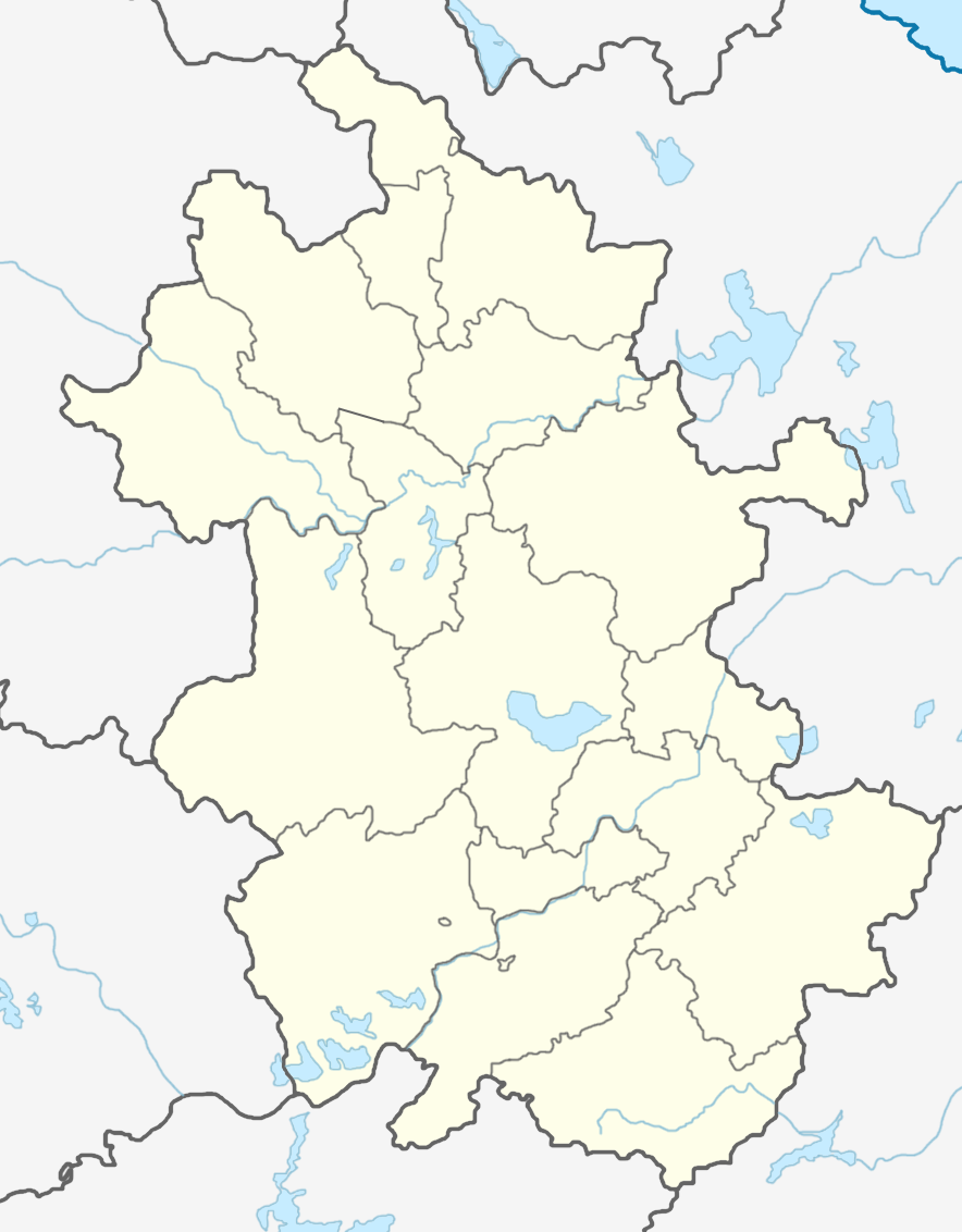 Carte de la province d'Anhui