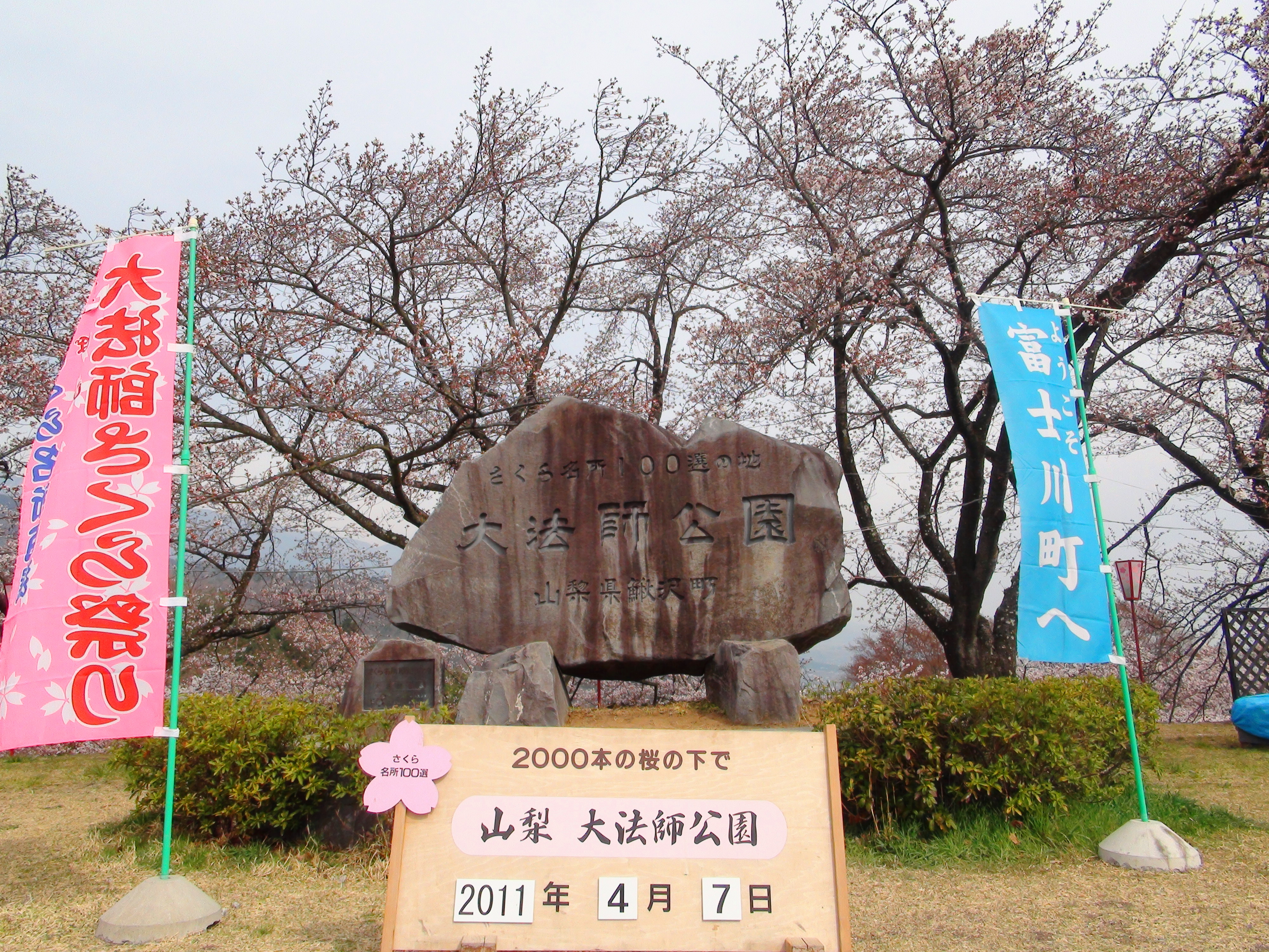 ファイル Oboshi Park Cherry Blossoms Monument Jpg Wikipedia