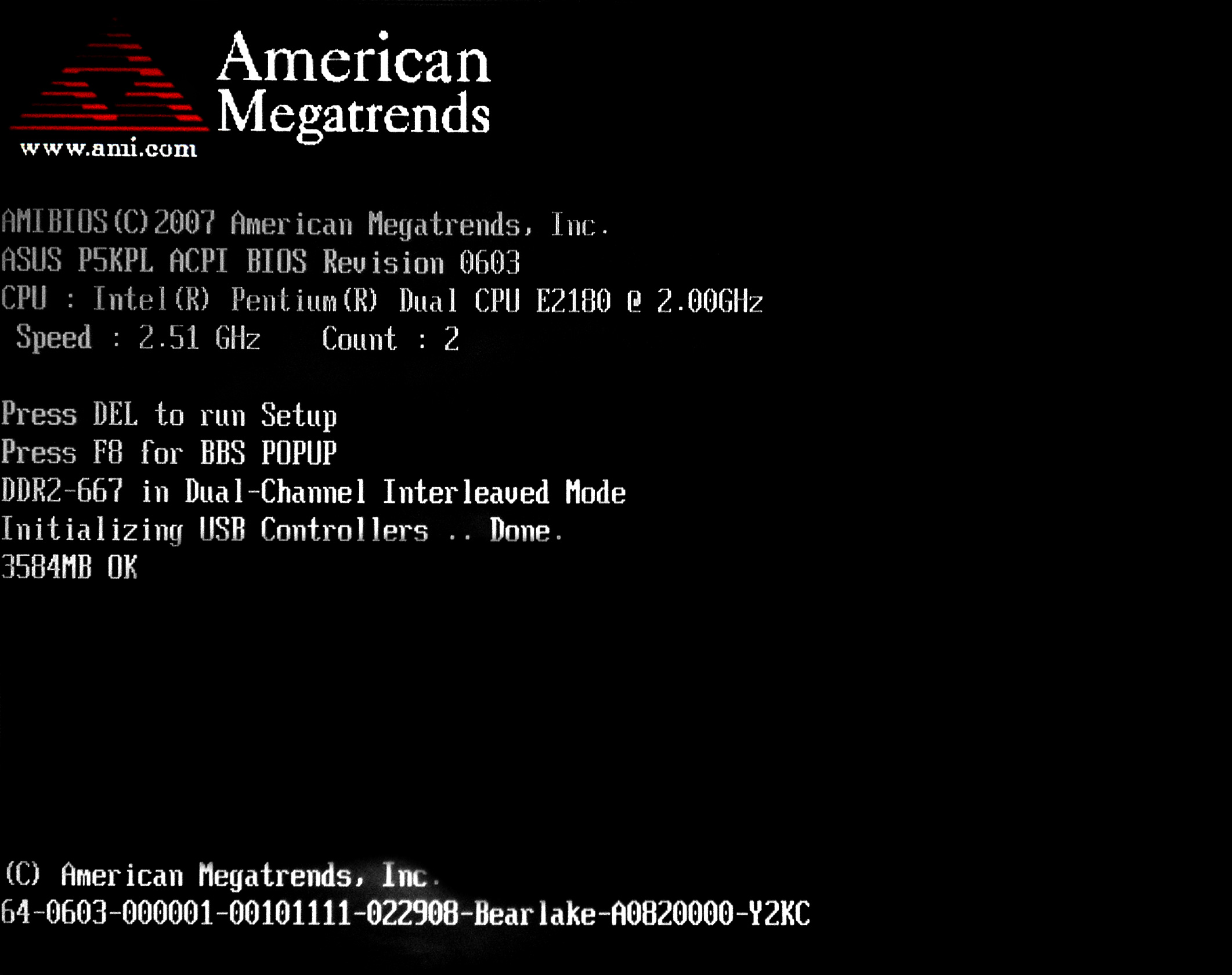 american megatrends bios update needed