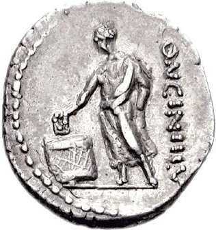 A Roman denarius of 63 BC: a voter casting a ballot