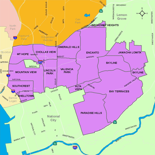 compton crips and bloods map