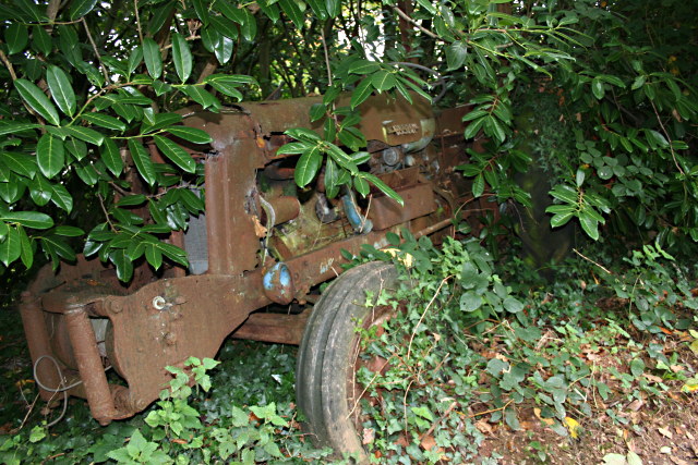 File:Tractor in the Hedge - geograph.org.uk - 1014216.jpg