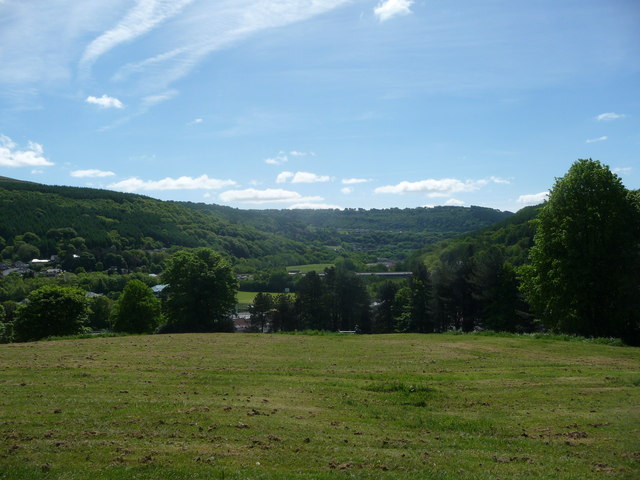 View from the top of Caetwmpyn Park, Newbridge - geograph.org.uk - 3490688