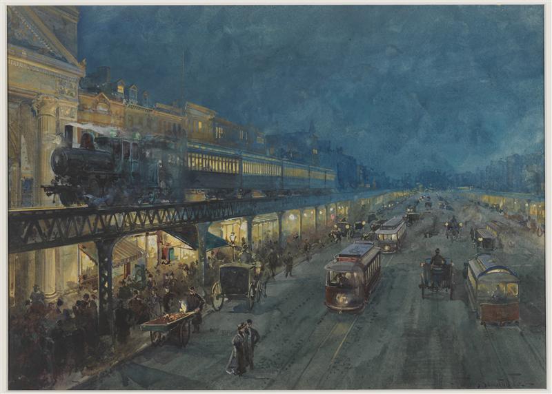 File:William Louis Sonntag Jr. -- Bowery at Night.jpg