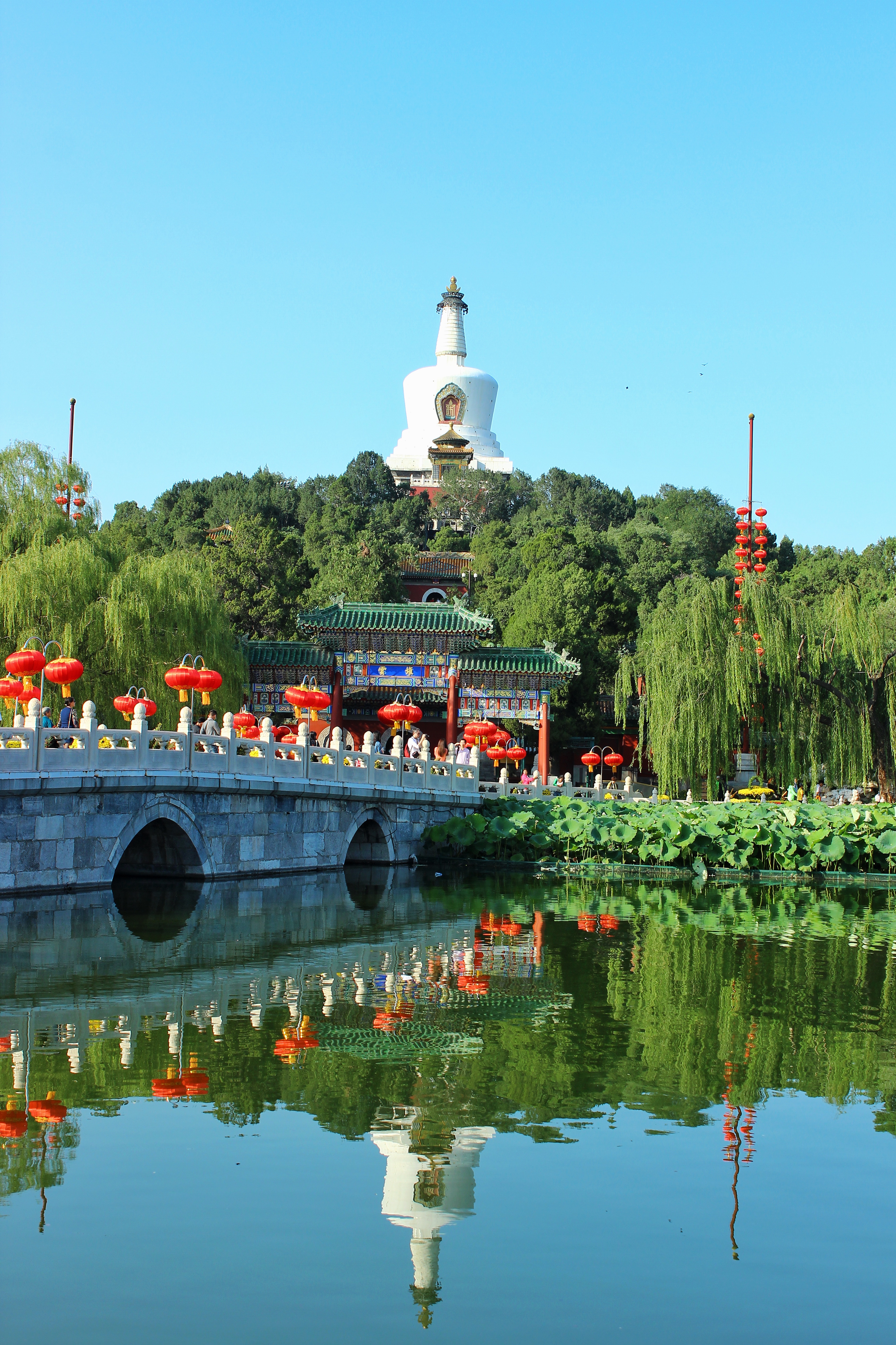 File 北海公园白塔 北海與白塔 北京西城 團城東北海南岸 Jpg Wikimedia Commons