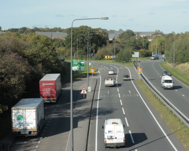 File:A4174 Bristol "ring" road at Siston Common - geograph.org.uk - 1550800.jpg