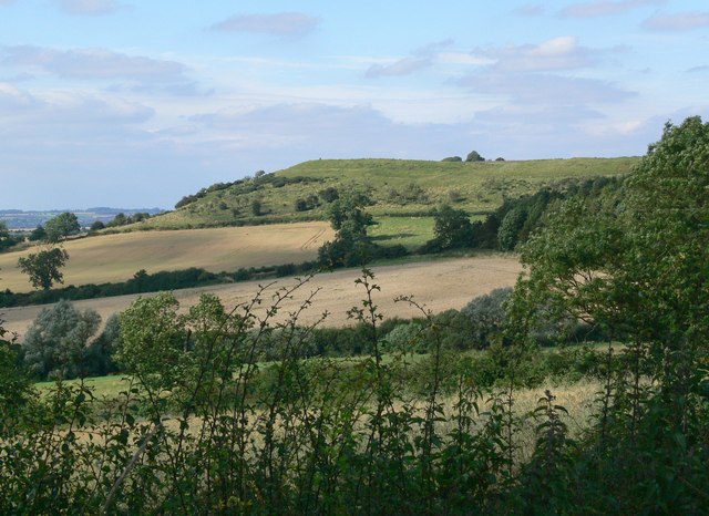 File:A view of Burrough Hill - geograph.org.uk - 520537.jpg