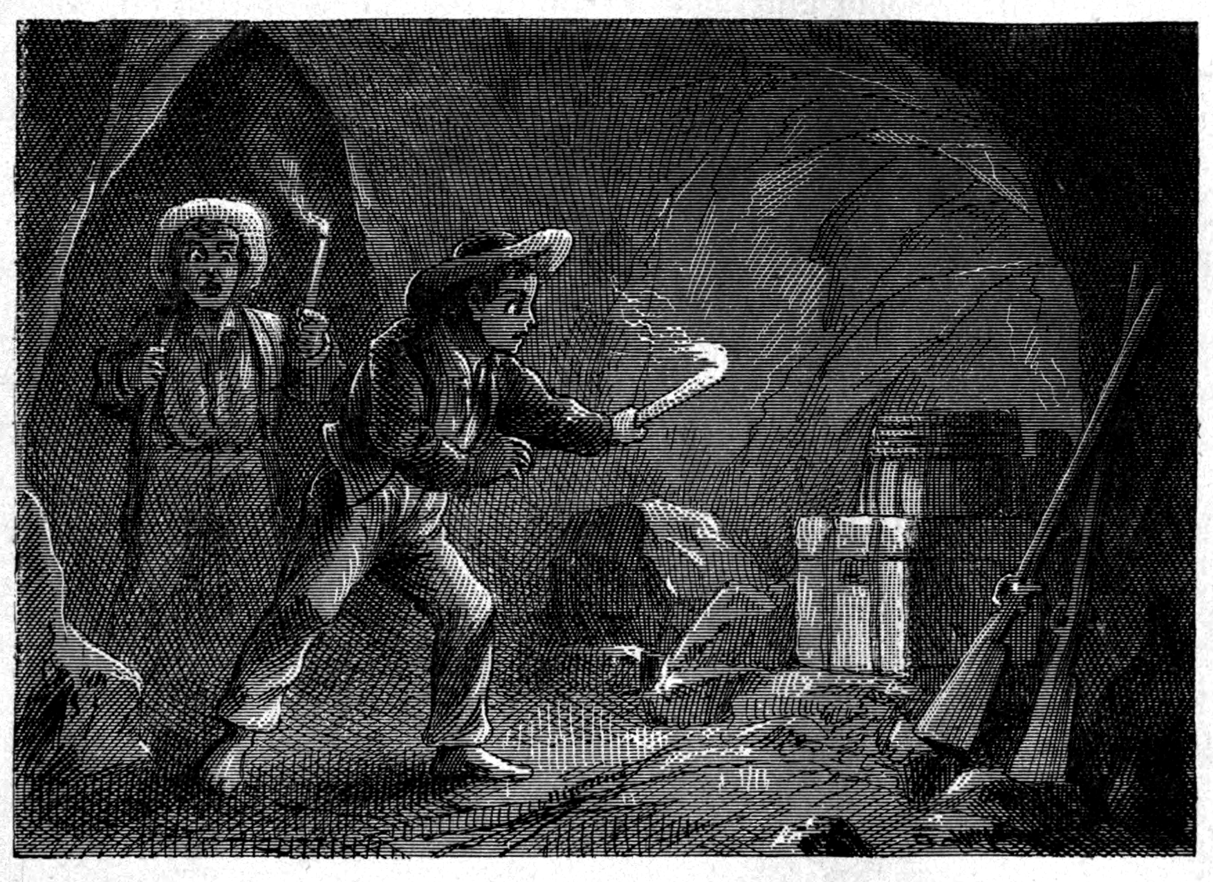 Какую вещь бекки нашли в пещере. Иллюстрация приключения Тома Сойера и Бекки. Приключения Тома Сойера Бекки. Том Сойер в пещере. Том Сойер и Бекки.