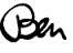 signature de Ben Vautier
