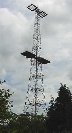 A Chain Home tower in Great Baddow, Essex, United Kingdom