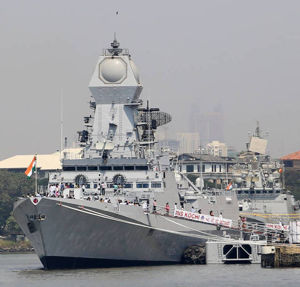 Indian Navy Kolkata-class destroyer the INS Kochi
