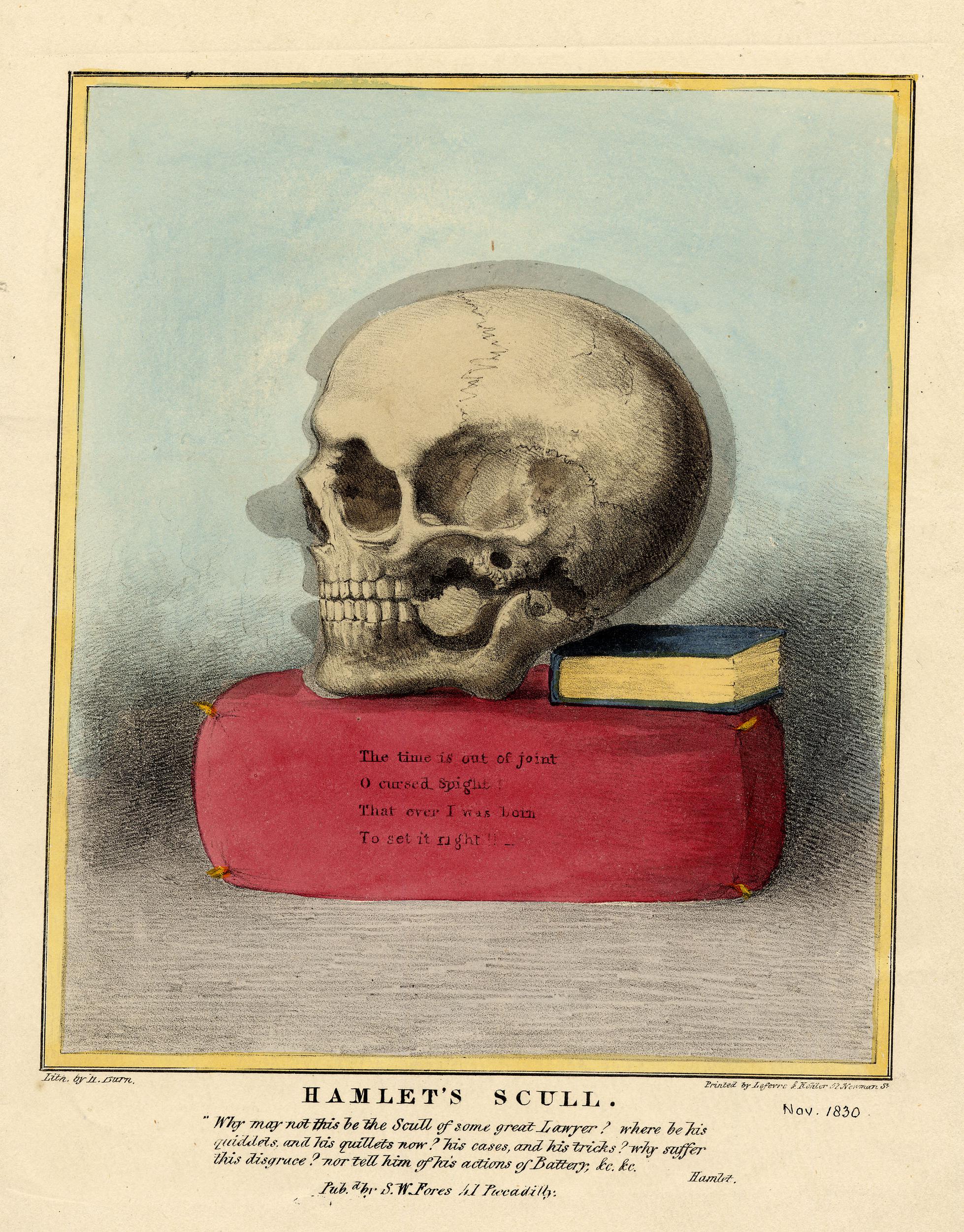 hamlet skull painting