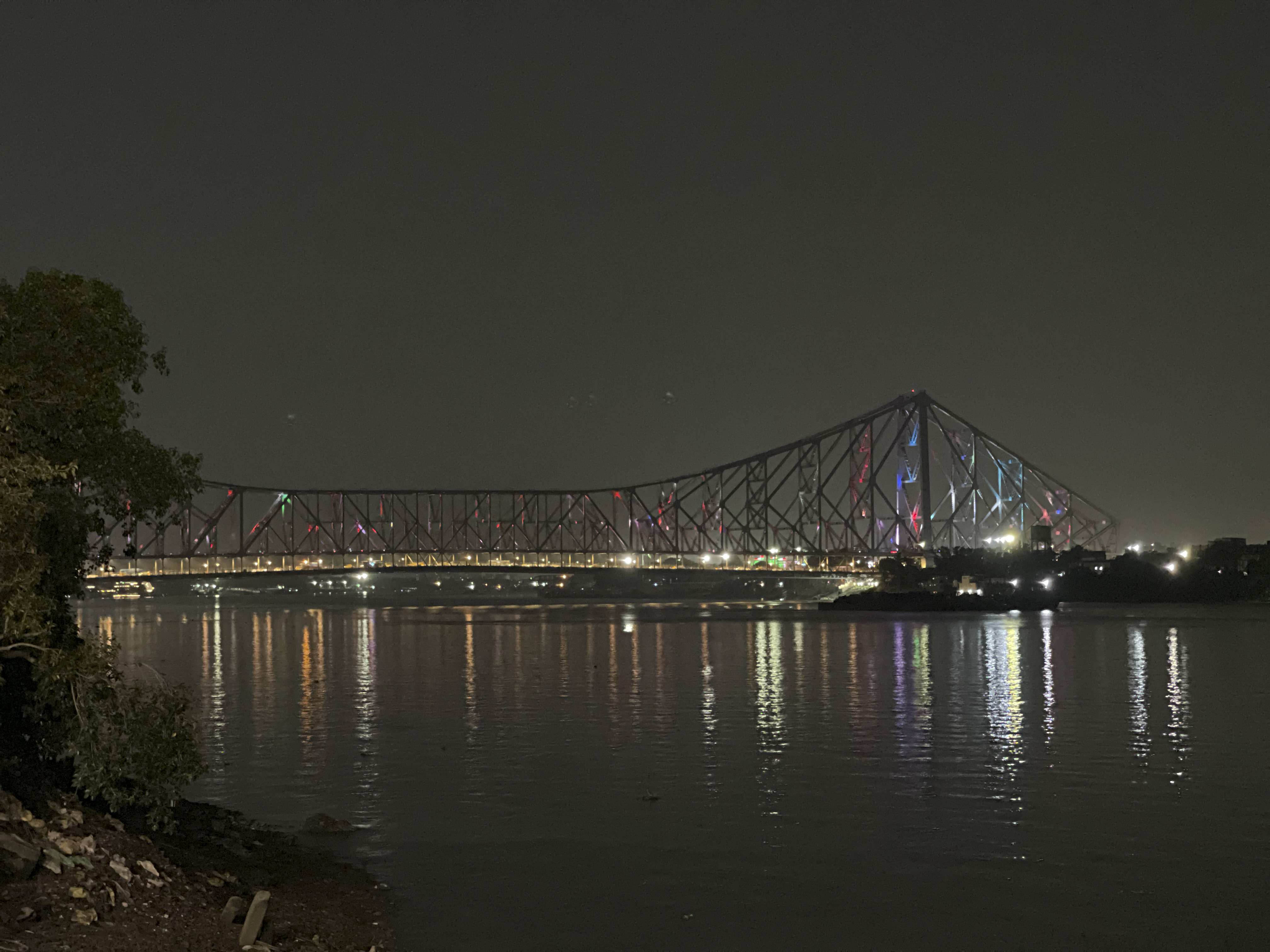 howrah bridge at night