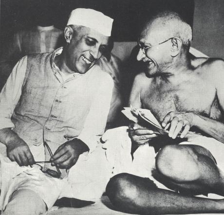 gandhiji with nehru