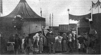 The opening carnival scene in Liliom inspired the pantomime that begins Carousel; 1921
