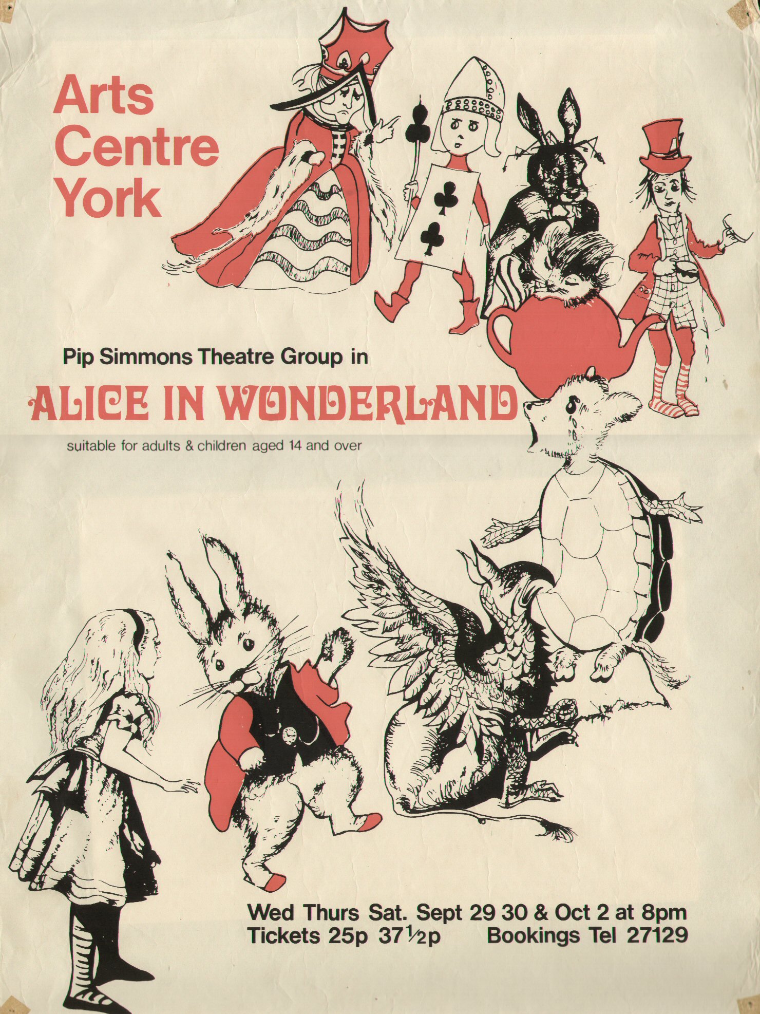 alice in wonderland play poster