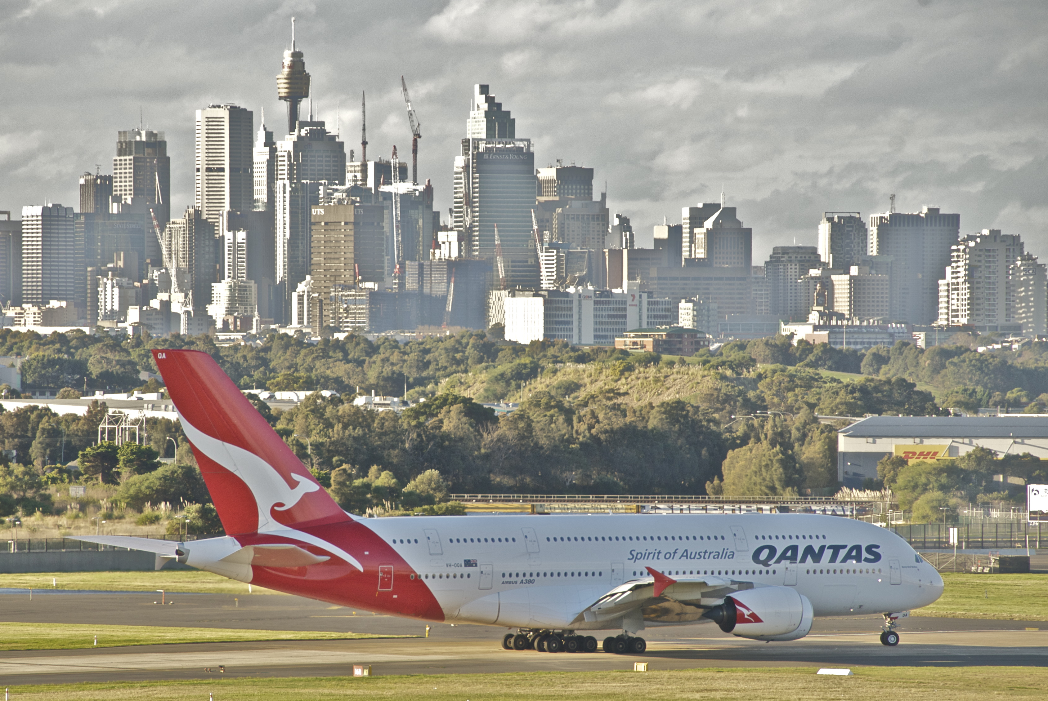 Qantas над Сиднеем