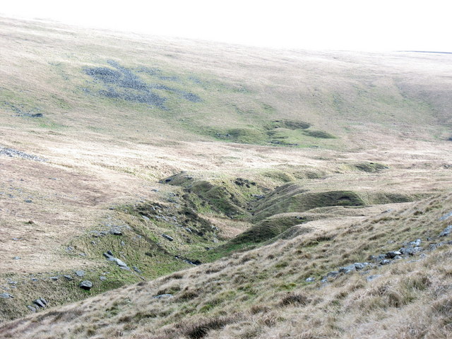 File:River terraces in the upper valley of Afon Hen - geograph.org.uk - 344162.jpg