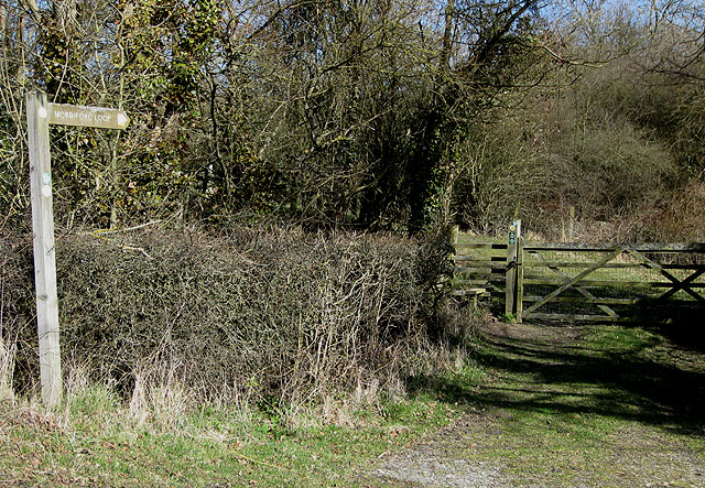 Sign for the Mordiford Loop footpath - geograph.org.uk - 1206557