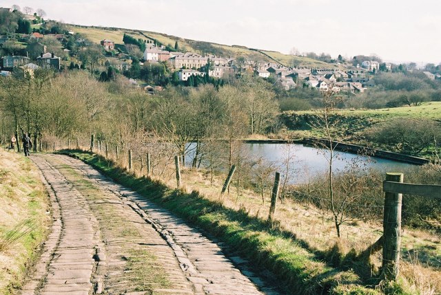 Small reservoir near Broadley, Lancashire - geograph.org.uk - 133511