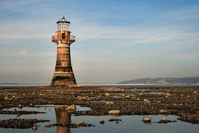 File:Whitford Point Lighthouse - geograph.org.uk - 1091441.jpg