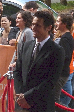 Franco at the premiere of 127 Hours